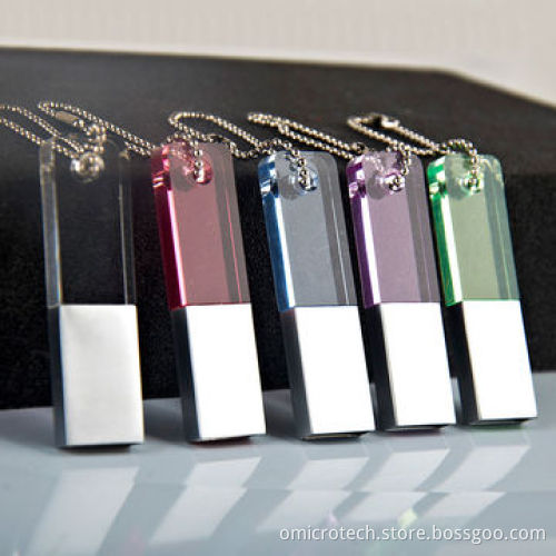 Crystal USB Flash Drives, Shockproof and Waterproof, with 1 to 32GB Capacity